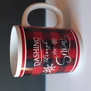 Royal Norfolk Holiday Mug NEW Coffee Tea Buffalo Check Christmas Farmhouse